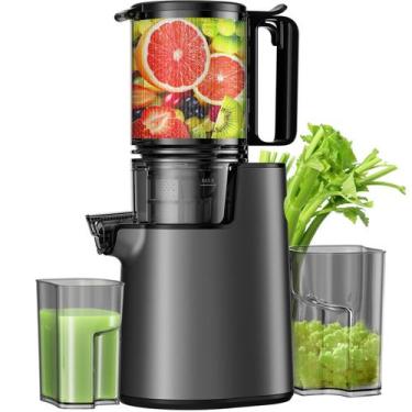 Imagem de Espremedor de prensa a frio LQZ com calha de alimentação de 5,4 cm de 