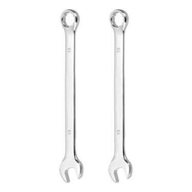 Imagem de HARFINGTON 2 peças chave de combinação 13 mm caixa métrica de 12 pontos e chave inglesa de extremidade dupla CR-V de extremidade aberta para reparo de máquinas de móveis de tubos automotivos, faça