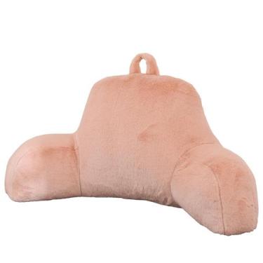 Imagem de Almofada de leitura Aimuan Bed Rest com braços, pele de coelho, encost