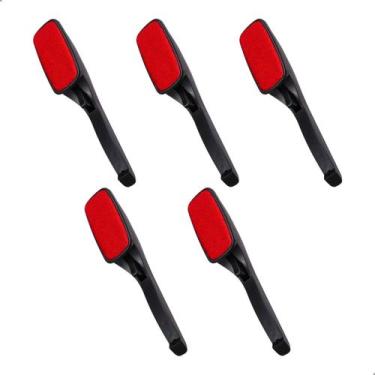 Imagem de Kit 5 Escova Tira Pelo Papa Bolinha Roupas, Sofás e Tecidos 17x3,5cm -