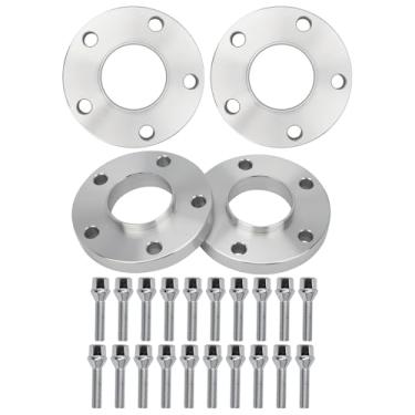 Imagem de IRONTEK Espaçadores de roda de 5 x 120 mm a 5 x 120 mm adequados para BMW 2011 Série 1 M/08-13 128i/ 92-99 318i/ 04-07 525i/ 06-10 650i/ 78-84 733i/ 94-97 840CC. i, Forjado 20 mm Passo da rosca 12 x