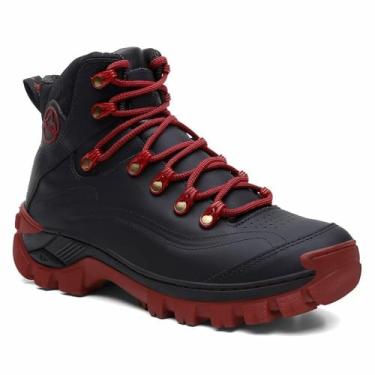 Imagem de Bota Adventure Para Trilha Palmilha Gel N7 Rato (Preto+Vermelho, BR, Adulto, Numérico, 42)