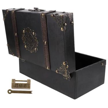 Imagem de Caixa de madeira porta-joias organizador de joias porta-bijuterias caixa de joias organizador de artigos diversos caixa de madeira recipiente de madeira caixa organizadora de madeira caixa de armazena