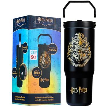 Imagem de Get Trend Copo Harry Potter com canudo 850 g copo isolado para crianças adolescentes com alça de tampa copos de caneca de viagem com tampas para presentes esportivos escolares para crianças (Harry