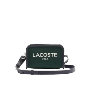Imagem de Lacoste Mini bolsa de ombro Heritage Canvas, Sinople/Abysm, One Size, Mini bolsa de ombro Heritage Canvas