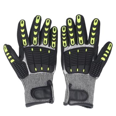 Imagem de Hilitand 1 Par de Trabalho de Segurança Luvas ANSI Corte Nível 4 Proteção Junta TPR de Impacto TPR para Mecânica de Jardinagem de Construção (Xl)