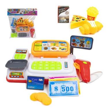 Imagem de Brinquedo Caixa Registradora Supermercado Shopping Infantil - Cim-toys