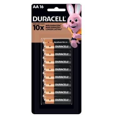 Imagem de Pilha Duracell Alcalina Pequena AA - 16 Unidades