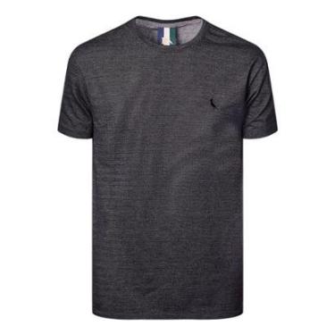 Imagem de Camiseta Reserva Regular Espinha de Peixe Preta-Masculino