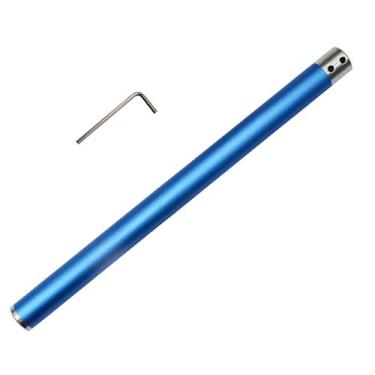 Imagem de Alça de liga de alumínio azul intercambiável com abertura de 12 mm para ferramenta de torneamento de madeira Dirtech DT Carbide ferramenta de laço de madeira Hollower Finisher Rougher Detailer Parting Sanding Tools Bar com pequenas chaves
