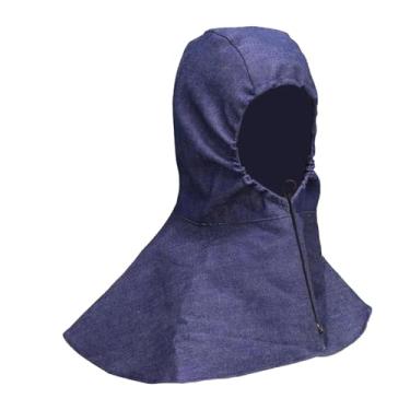 Imagem de YWMJZEU Capuz de Soldagem, Touca de Soldador, à Prova de Poeira, Proteção Confortável para O Pescoço, Proteção Jeans Reutilizável, Cobertura Total Da Cabeça P, Style C, Tamanho real
