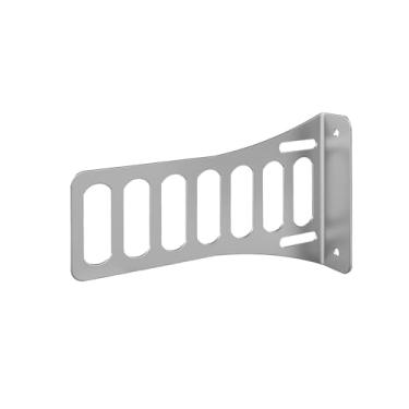 Imagem de Suporte de parede de aço inoxidável para trailers de carros de corrida, oficinas, cabideiro com furos pré-perfurados, fácil instalação, à prova de ferrugem e resistente ao desgaste, prata