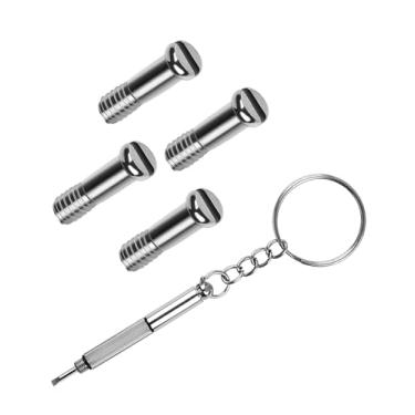 Imagem de Glintbay Conjunto de 4 parafusos e 1 chave de fenda multifuncional para óculos de sol RayBan RB4057/RB4184/RB4175/RB4191/RB2132