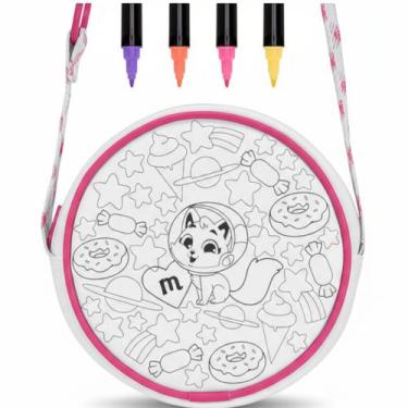 Imagem de Bolsa Infantil Molekinha Redonda para Colorir Criativa e Divertida, Br