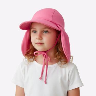 Imagem de Chapéu Boné Bebê Infantil Proteção Solar Com Aba E Cordinha - Fofotinh