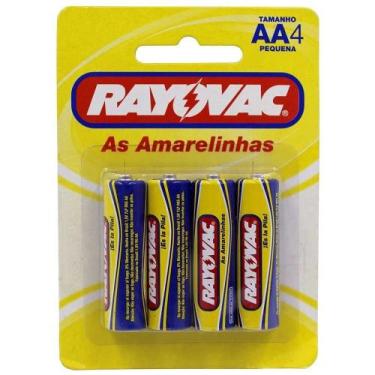 Imagem de Pilha Rayovac Amarelinhas AA 4 Unidades
