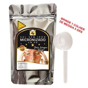Imagem de Sal Em Pó micronizado Sem Iodo para Lavagem Nasal - RF