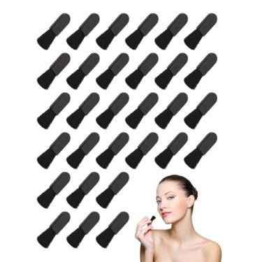 Imagem de Pincel cosmético descartável para mulheres, 30 peças, mini pincel de blush, aplicador de maquiagem para viagem, pincel portátil para pó solto, pincel de base, ferramenta de beleza para misturar