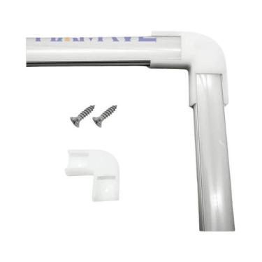 Imagem de Perfil De Alumínio Para Fita De LED De 8-12mm Formato U/V Pacote De 2-