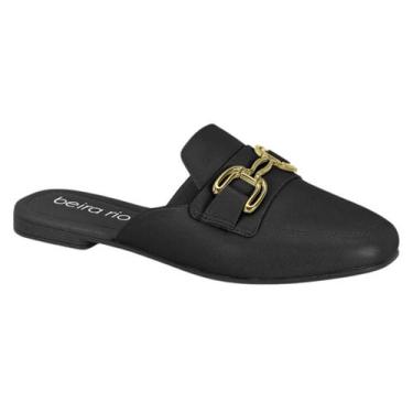 Imagem de Sapato Mule Feminino Beira Rio Detalhe Fivela Elegante Casual Social M