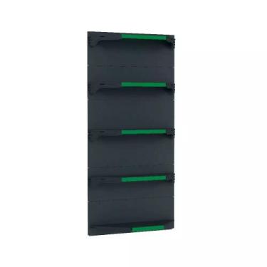 Imagem de Kit 5 Bandejas Para Gondola Canto 202 Fit 40/60 Preto Pe Verde - AMAPÁ