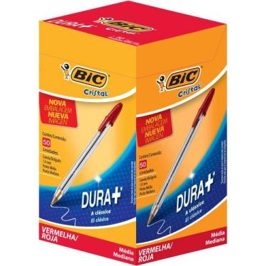 Imagem de Caneta esferografica Cristal vermelha/cx com 50 und - BIC