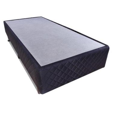Imagem de Base Para Box Solteiro 88x188cm Microfibra Preto - BF Colchões, PRETO