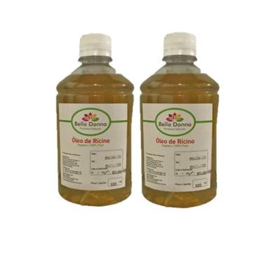Imagem de 2 Óleo Rícino Puro 500ml 100% Puro - Bella Donna