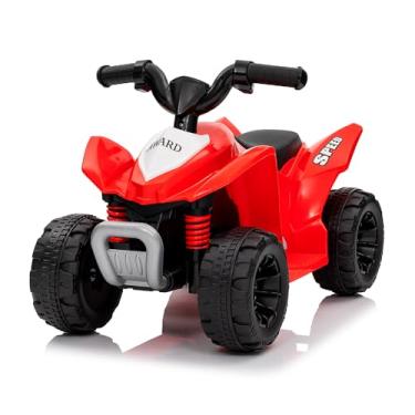 Imagem de Quadriciclo Infantil El3tr1c0 6V com Bateria 4.5Ah e 1 Motor - Aventura e Diversão Segura para Crianças - Veículo de Plástico Resistente, Cor Vermelho Brilhante