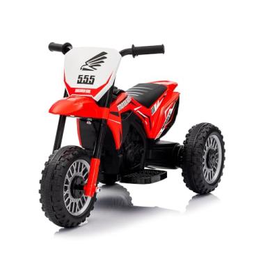Imagem de Mini Moto Elétrica Infantil CM-SHJ7011 6V Vermelha com Bateria Recarregável, 1 Motor, Plástico Resistente, para Diversão e Aventura das Crianças - Veículo El3tr1c0 para Pequenos Pilotos
