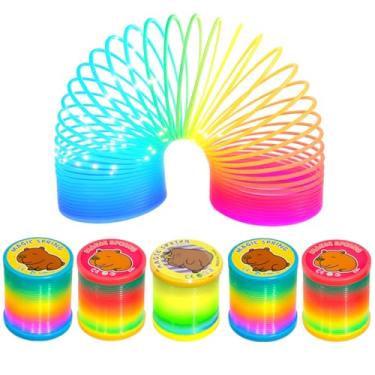 Imagem de Kit 6 Molas Maluca de Capivara iluminadas com Luz Lembrancinha Festa Infantil