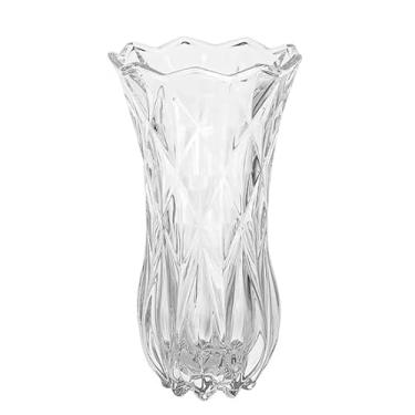 Imagem de Vaso de Vidro 23cm Grande Decorativo Elegante Resistente Sala Decoração - Ideal para Suculentas, Orquídeas e Plantas Aquáticas - Jarros decorativos para sala