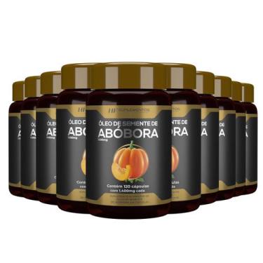 Imagem de 10X Óleo De Semente De Abobora 1400Mg 120Caps Hf Suplementos