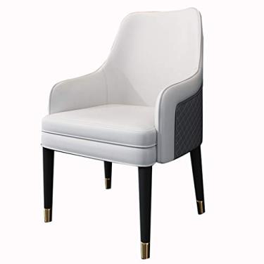 Imagem de Cadeira de jantar, cozinha, sala de jantar, móveis, poltrona, sala de estar, poltrona moderna, com encosto alto, assento macio, cadeiras de jantar de couro para escritório, sala de jantar, cozinha,