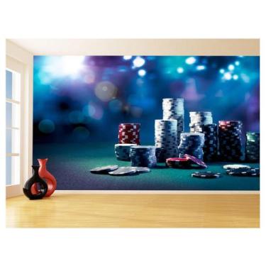 Imagem de Papel De Parede Salão De Jogos Cassino Fichas 3,5M Jcs120 - Você Decor