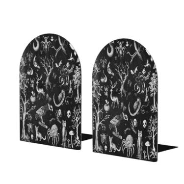 Imagem de Árvore animal preto grande suporte de livros de madeira decorativo antiderrapante resistente terminais de livros para escritório mesa de escritório casa biblioteca escola estudo decoração divisórias