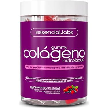 Imagem de GUMMY de COLÁGENO VERISOL® com 2,5g de Peptídeos Bioativos por Gummy e Tecnologia Alemã - 30 Doses - Sabor Frutas Vermelhas