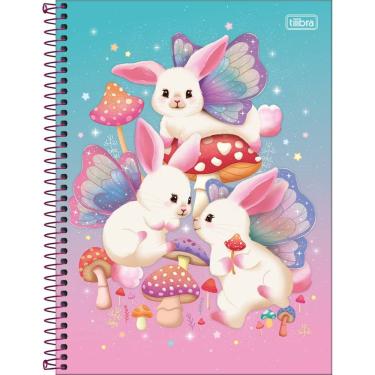 Imagem de Caderno Capa Dura Universitário 80f 1 Matéria Bunnyfly Tilibra Estampa 1