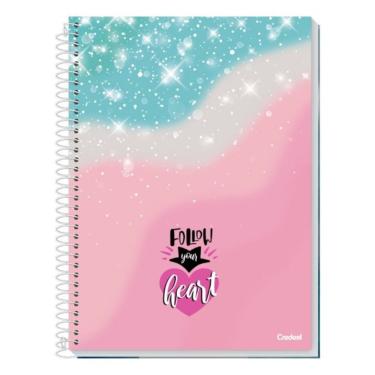 Imagem de Caderno Espiral Capa Dura Universitário Moments 160 Folhas 10 Matérias Credeal Estampa 4