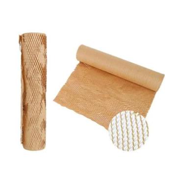Imagem de Papel Kraft Em Forma De Colmeia Marrom Para Amortecimento, Papel Corta