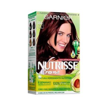 Imagem de Coloração Nutrisse Acaju Purpura 366 Castanho Escuro Garnier