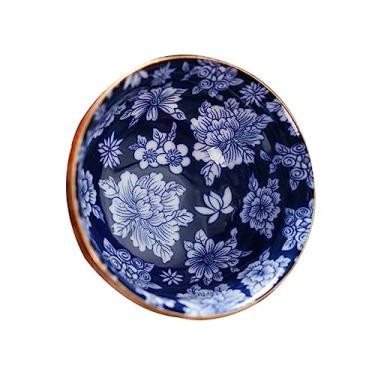 Imagem de YYBOES 1 pç Caneca de chá de porcelana azul e branca canecas de vidro xícaras de chá de cerâmica copo de café copos brancos kungfu xícara de chá canecas de café tigela de chá de cerâmica China copo de