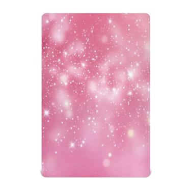 Imagem de STAYTOP Lençóis de berço Sparkling Stars para meninos e meninas, lençol com elástico para berço padrão e colchão infantil, lençol de microfibra supermacia, 99 × 69 × 5 cm