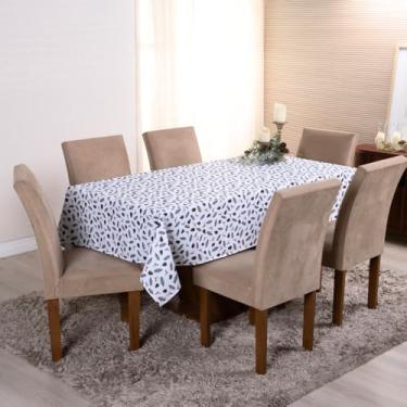 Imagem de Toalha de Mesa Natalina com Estampa Digital 1-100% Poliéster Oxford 250x140cm. Decoração de Natal