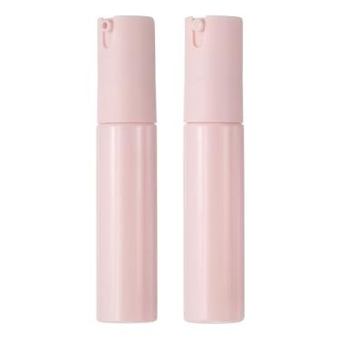 Imagem de YELARXI Frascos de bomba sem ar, recipientes recarregáveis de cosméticos para viagem para artigos de higiene pessoal adequado para (hidratante/xampu/creme) 30 ml e 2 peças e rosa