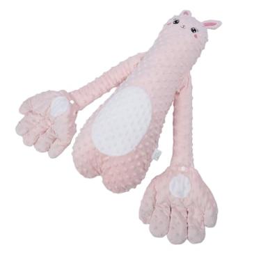 Imagem de aqxreight Travesseiro Calmante para Bebês para Dormir Feijão Vermelho Com Enchimento de Pontos de Feijão Tecido Macio Coelho Fofo Ergonômico Brinquedo de Pelúcia Infantil Calmante um Sono Sua Boneca de Pelúcia DESIGN Esta Grande Palma Fofinha