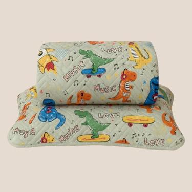 Imagem de Kit Colcha Cobre Leito Infantil Solteiro Estampado 240x160cm Dupla Face 2 Peças Matelado 100% Poliéster Macio e Divertido Mundo Dino Cozzilar (Modelo 2)