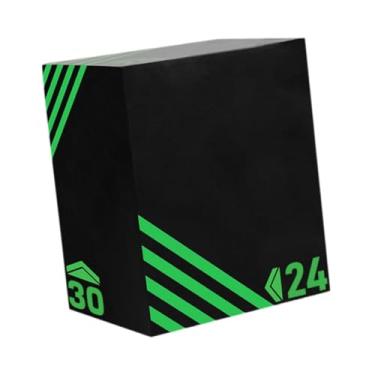 Imagem de Fenteer Jump Box, Caixa Pliométrica Portátil Antiderrapante Multiuso para Agachamentos com Salto, Fitness, Academia em Casa e Pular Corda, Style a