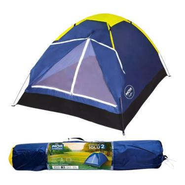 Imagem de Barraca Camping 2 Pessoas Iglu Acampamento Fácil De Montar Viagem Famí