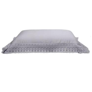 Imagem de Fronha Avulsa Cristal Com Renda 300 Fios 50 X 90 Buettner